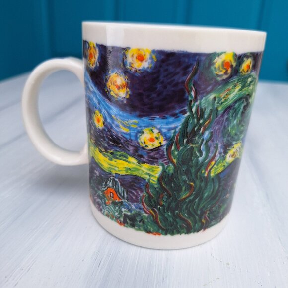 Vintage Mug Van Gogh Starry Night Artist Gifts Famous Impressionist Painting Art - Picture 14 of 17